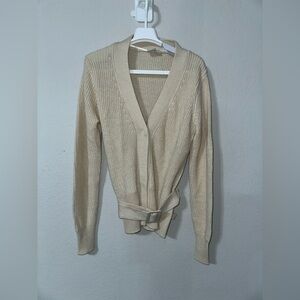 Ichi Wool Blend‎ Belted Sweater Small